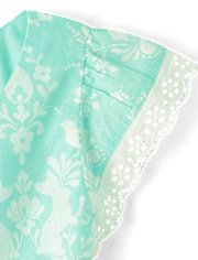 Girls Print Ruffle Dress