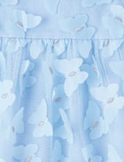 Fille 3D Papillon Maillage Robe évasée