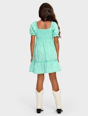 Robe à volants froncés pour maman et moi pour filles