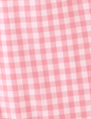 Womens Mommy And Me Gingham Poplin Smocked Tiered Dress