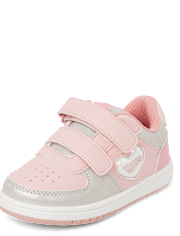 Toddler Girls Shakey Heart Low Top Sneakers