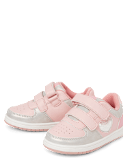 Toddler Girls Shakey Heart Low Top Sneakers