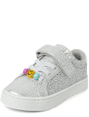 Toddler Girls Glitter Beaded Low Top Sneakers