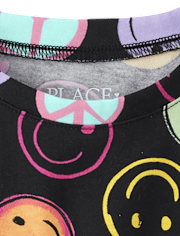 Girls Print Flutter Top