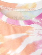 Haut imprimé à volants pour filles