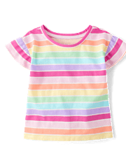 Girls Print Flutter Top