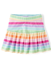Jupe-short à volants imprimé pour fille