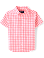 Baby And Toddler Boys Dad And Me Gingham Poplin Button Up Shirt