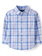 Baby And Toddler Boys Dad And Me Plaid Poplin Button Up Shirt