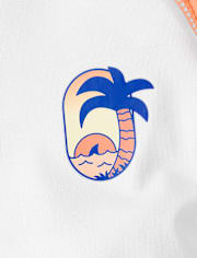 Baby And Toddler Boys Graphic Rashguard Swimsuit