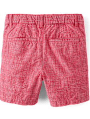 Baby And Toddler Boys Textured Chino Shorts