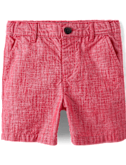 Baby And Toddler Boys Textured Chino Shorts
