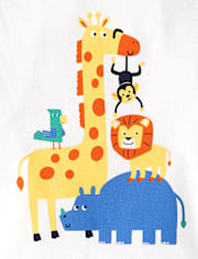 Baby And Toddler Boys Animal Top 4-Pack
