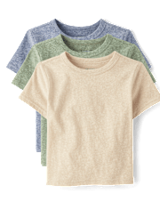 Baby And Toddler Boys Marled Top 3-Pack