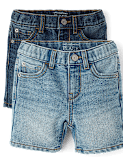 Baby And Toddler Boys Denim Shorts 2-Pack