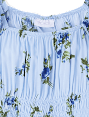 Womens Mommy And Me Floral Midi Tiered Dress