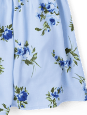 Womens Mommy And Me Floral Midi Tiered Dress