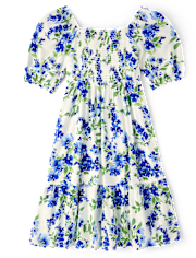 Womens Mommy And Me Floral Ruffle Dress
