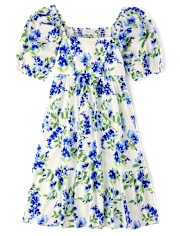 Womens Mommy And Me Floral Ruffle Dress