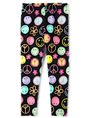 Girls Print Leggings