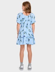 Girls Mommy And Me Floral Smocked Ruffle Dress