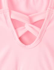 Girls Quick Dry Cross Back Tennis Dress