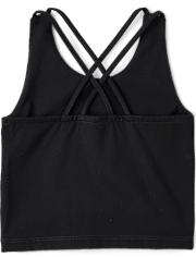Girls Quick Dry Cross Back Tank Top