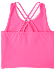 Girls Quick Dry Cross Back Tank Top