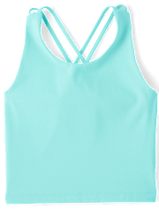 Girls Quick Dry Cross Back Tank Top