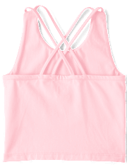 Girls Quick Dry Cross Back Tank Top