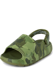 Toddler Boys Print Slides