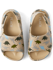 Toddler Boys Print Slides