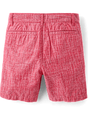 Short chino texturé pour garçon