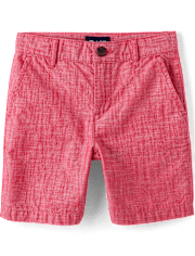 Short chino texturé pour garçon