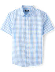 Mens Dad And Me Gingham Poplin Button Up Shirt
