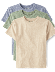 Boys Marled Top 3-Pack