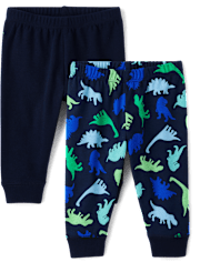 Lot de 2 pantalons dinosaures pour bébé garçon