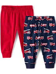 Lot de 2 pantalons camion de pompiers Bébé garçon