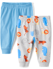 Baby Boys Animal Pants 2-Pack