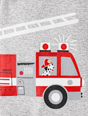 Baby Boys Fire Truck Bodysuit 4-Pack