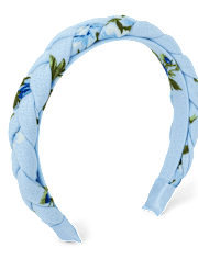 Girls Floral Braided Headband