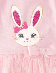 Baby Girls Bunny Tutu Bodysuit Dress