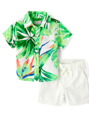 Baby Boys Matching Family Tropical 2-Piece Outfit Set