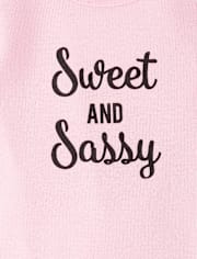 Ensemble de 4 bodys Sweet And Sassy pour bébés filles