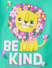 Pyjama ajusté en coton pour bébés et petites filles « Be Kind »