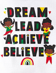 Baby And Toddler Girls Matching Family Black History Snug Fit Cotton Pajamas