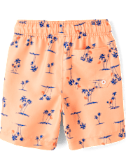 Boys Print Swim Trunks