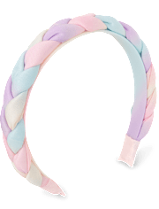 Girls Rainbow Braided Headband