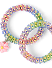 Lot de 7 chouchous à fleurs pour fille