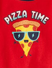 Pyjama ajusté en coton pour bébé et tout-petit garçon « Pizza Time »